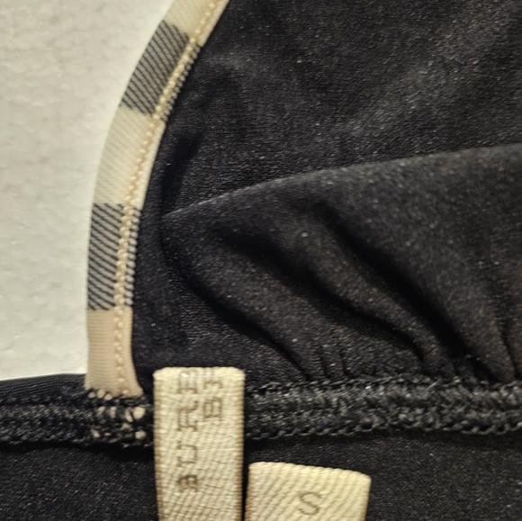 BURBERRY BURBERRY BLACK BATHING SUIT TOP S  WITH PLAID - Picture 7 of 7